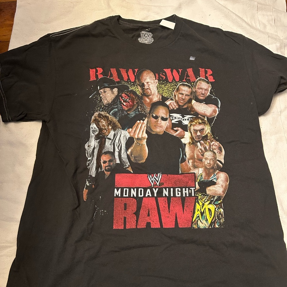WWE Raw is War Black Graphic Tee